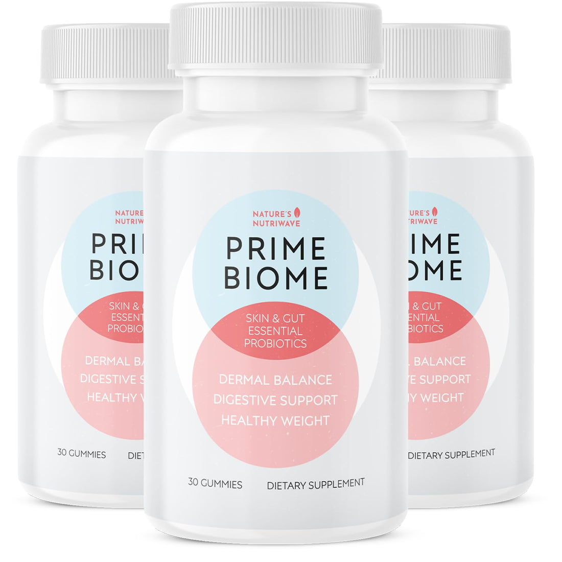 Nature’s NutriWave PrimeBiome Probiotic Gummies – Plant-Based Blend with Inulin, Lion’s Mane, Ginger & More– Non-GMO, No Stimulants, Nature’s NutriWaveUS supplements