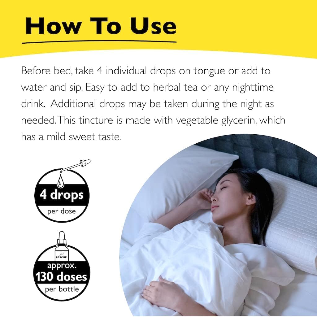 RESCUE Stress Relief & Sleep Support Bundle, Non-Alcohol Formulas, Bach Remedy Dropper 20mL 2-Pack RESCUEAu supplements
