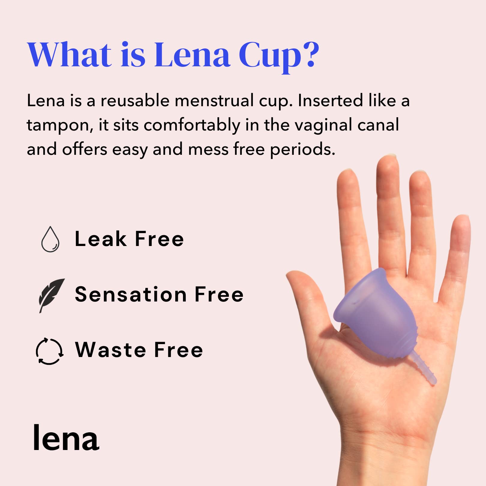 Lena Sensitive Menstrual Cup | Reusable Beginner Period Cup | Wear for 12 Hours LenaAu supplements