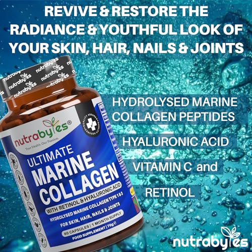 High Strength Marine Collagen with Hyaluronic Acid, Retinol and Vitamin C NUTRABYTESAu supplements