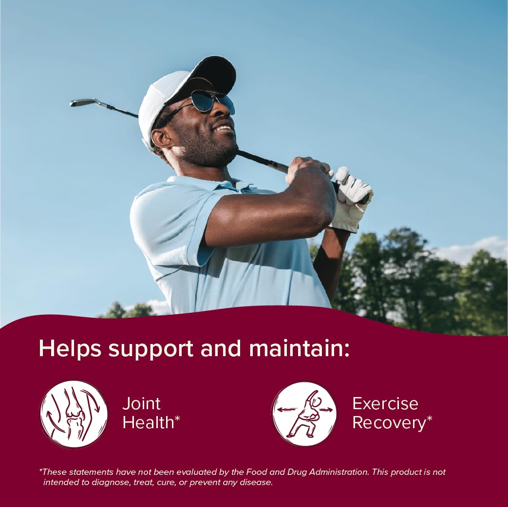 Sur Joint Support FruiteX-B Tart Cherry Capsules - Vegan Fast-Acting Relief for Better Joint Comfort and Mobility - Whole Tart Cherry and Calcium Fructoborate, Muscle Recovery (120 Capsules) SurAu supplements