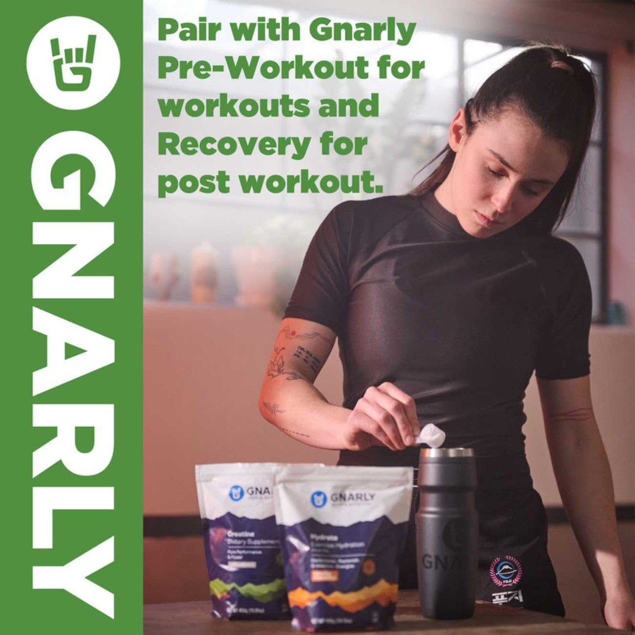Gnarly Nutrition Greens Superfood Powder – Lemon Mint Performance Super Greens Powder – NSF Contents Certified – Organic, Probiotics & Essential Micronutrients - Lemon Mint, 11.64 oz Gnarly NutritionAu supplements