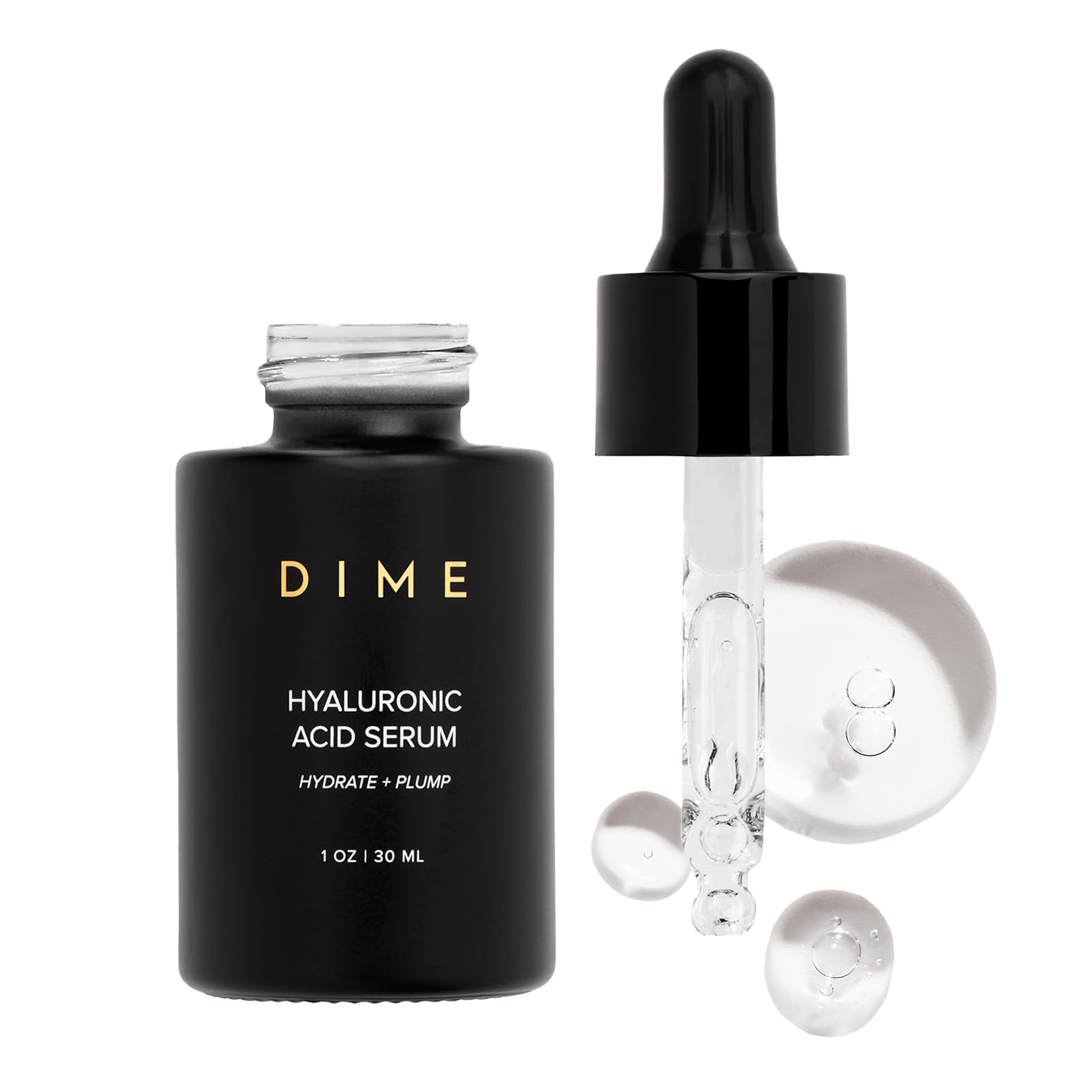 DIME Beauty Hyaluronic Acid Serum, Ultra Hydrating Face Serum with Pure Hyaluronic Acid, 1 oz / 30 ml DIMEAu supplements