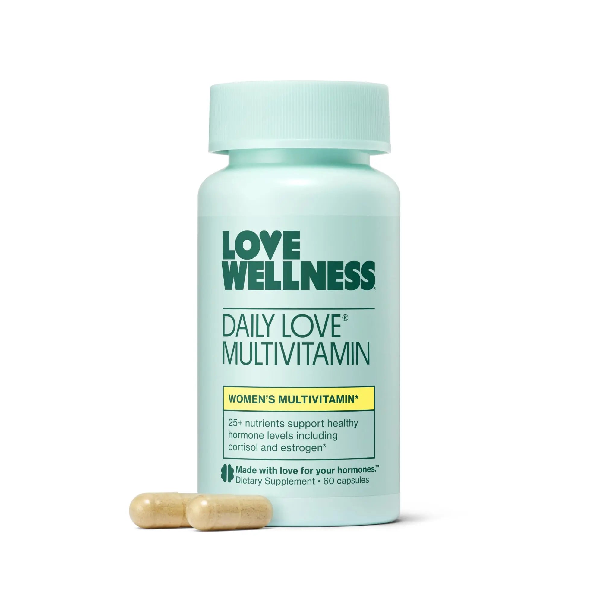 Love Wellness Daily Love Multivitamin for Women | Supports Energy, Cortisol, Immune Health, Stress Relief, & PMS | Complete with Vitamin D, C Love WellnessAu supplements