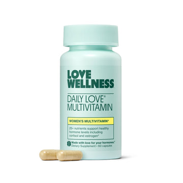 Love Wellness Daily Love Multivitamin for Women | Supports Energy, Cortisol, Immune Health, Stress Relief, & PMS | Complete with Vitamin D, C, Iron, Calcium, Zinc, & Biotin, Magnesium | 60 Count Love WellnessUS supplements