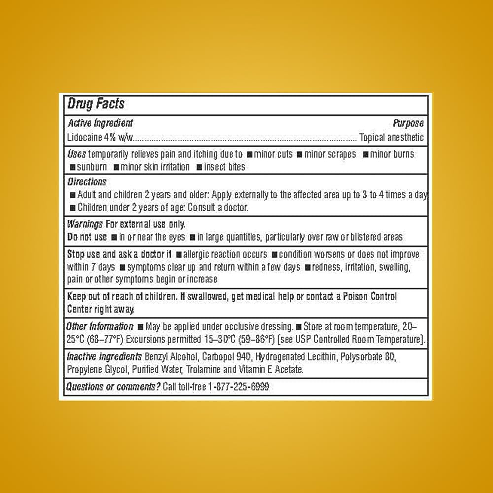 ASPERFLEX™ Lidocaine Pain Relief Cream 4% - Fast-Acting Numbing Cream for Muscle & Joint Pain, Arthritis, Backache, and More - 15G ASPERFLEXAu supplements