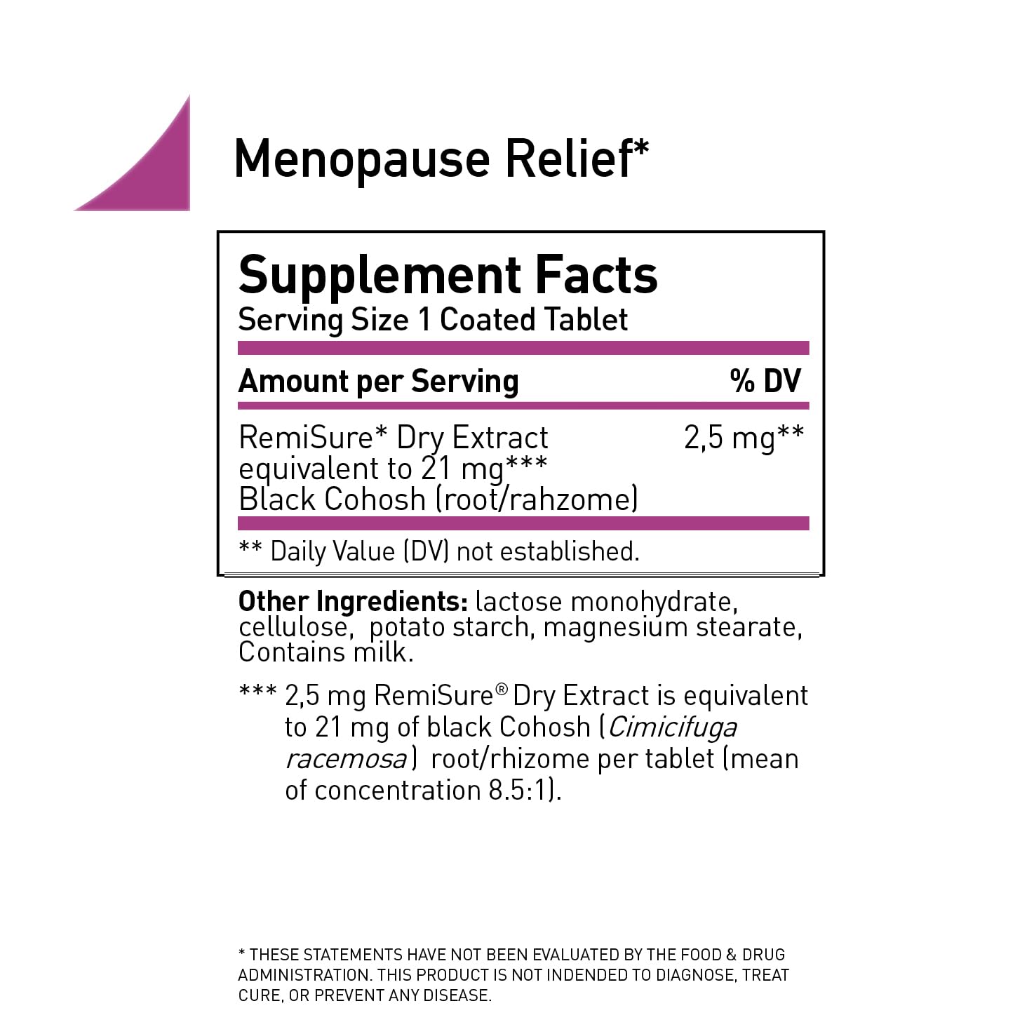 Remifemin - Menopause Symptoms Relief - Clinically Proven Ingredients - Menopause Supplements RemifeminAu supplements