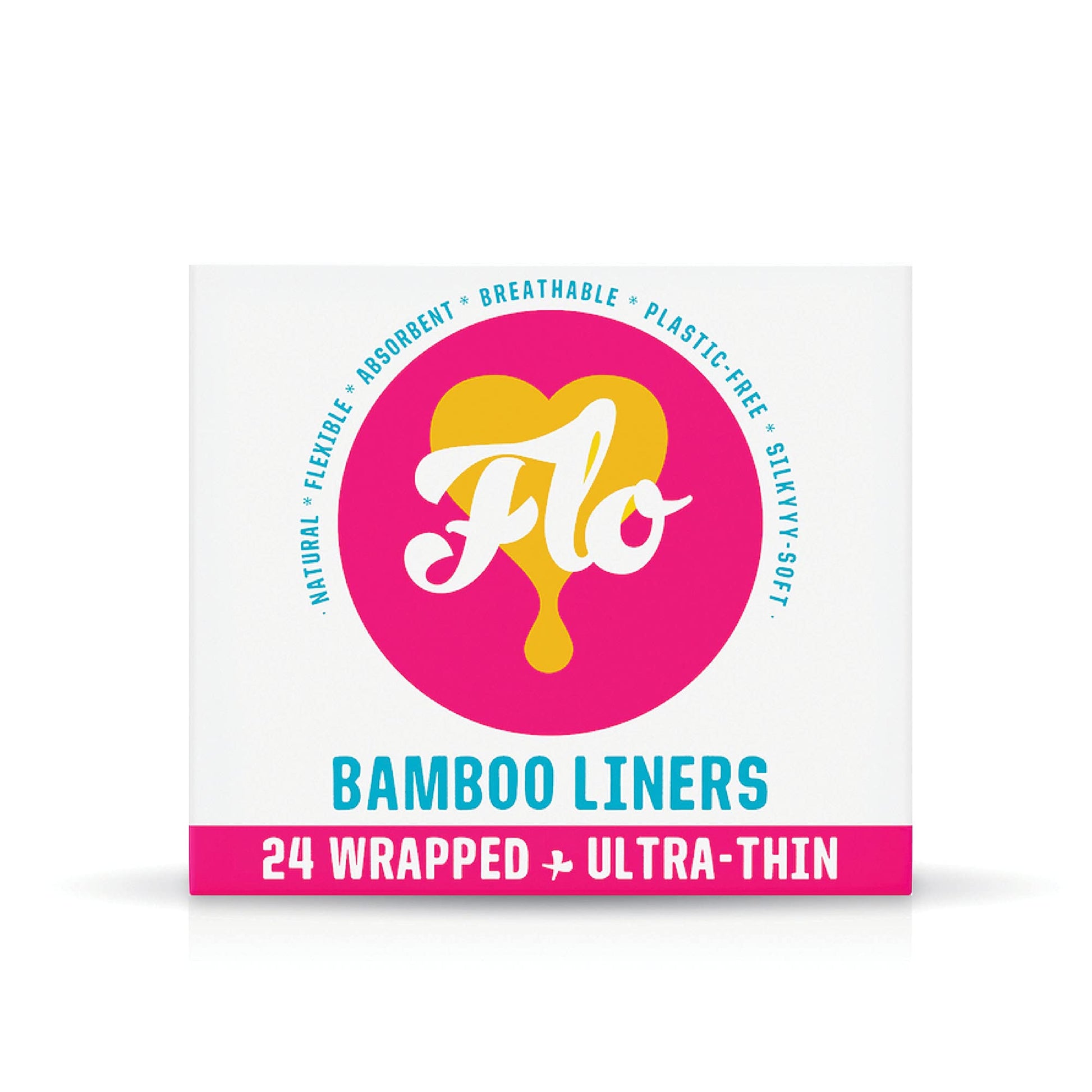 FLO - Organic Bamboo Daily Panty Liners, Plant-Based Cotton, Biodegradable FLOAu supplements