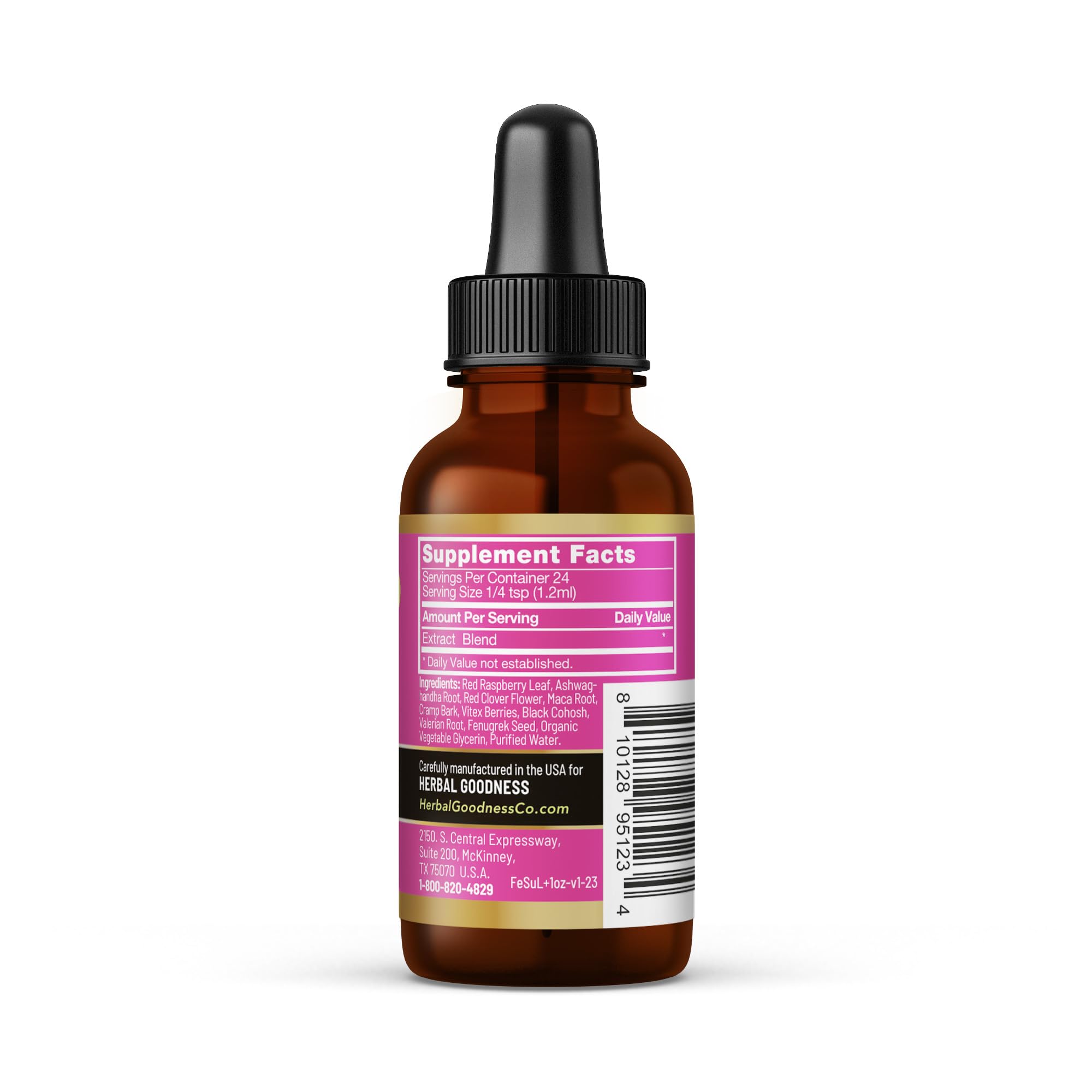 Herbal Goodness Female Support Supplement 1 Fl. oz – Natural Herbal Blend for Women’s Hormonal Health, Energy & Wellness – Adaptogenic Liquid Formula – Non-GMO, Gluten-Free – 1 Bottle Herbal GoodnessAu supplements