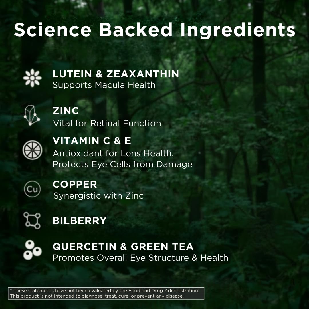 Macutene Protect Eye Vitamins for Macular Support Areds 2 with Lutein and Zeaxanthin Supplements (25mg/5mg) – Doctor Formulated Bilberry Supplement for Eyes, Lab Tested, Vegan (60 Capsules) PristeneAu supplements