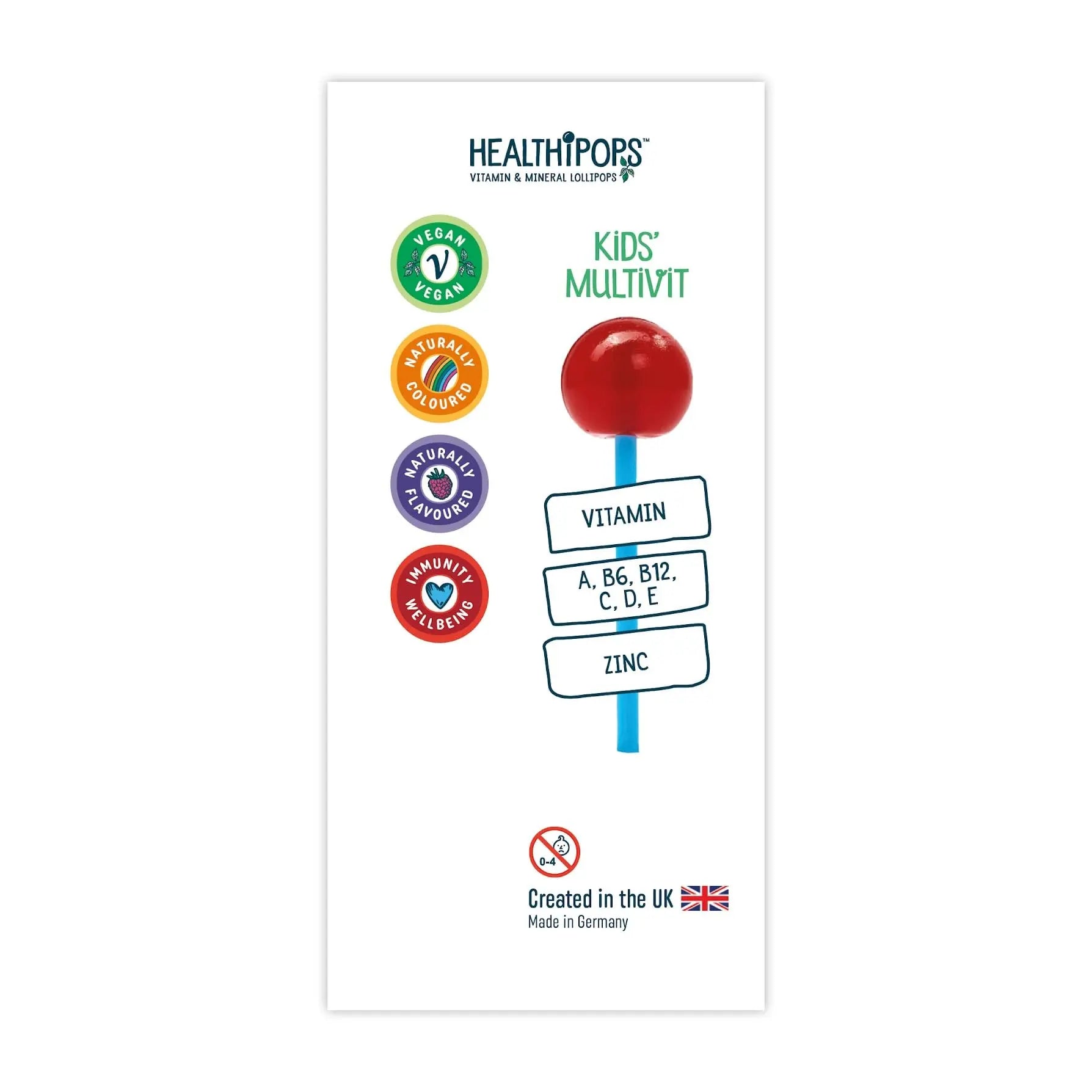 Healthipops Kids Multivitamin Lollipops (6-Pack) Healthipops Vitamin & Mineral LollipopsAu supplements