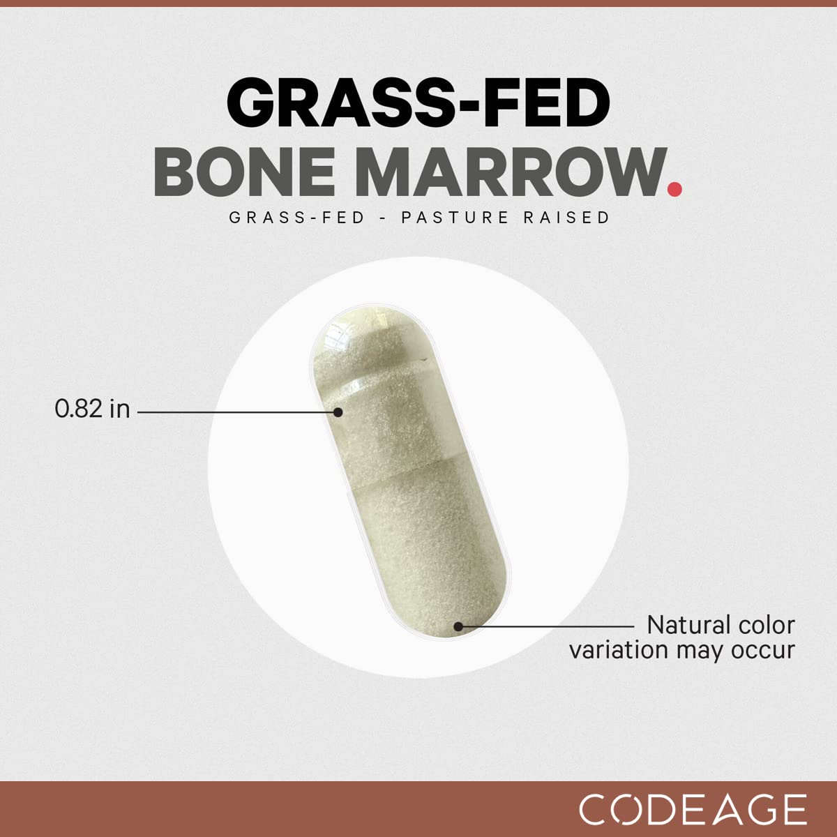 Codeage Grass Fed Bone Marrow, Full Spectrum Whole Bone Extract CodeageUS supplements