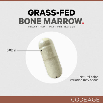 Codeage Grass Fed Bone Marrow, Full Spectrum Whole Bone Extract CodeageUS supplements