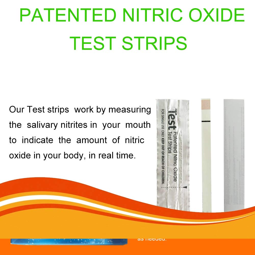 Nitric Oxide Test Strips [25strips]- Nitric Oxide Indicator Strips Work by Measuring The TONNYLABAu supplements