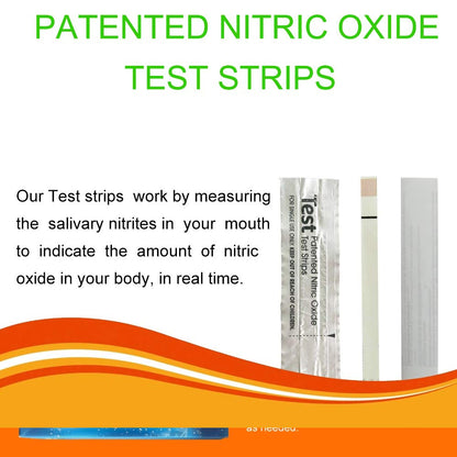 Nitric Oxide Test Strips [25strips]- Nitric Oxide Indicator Strips Work by Measuring The TONNYLABUS supplements