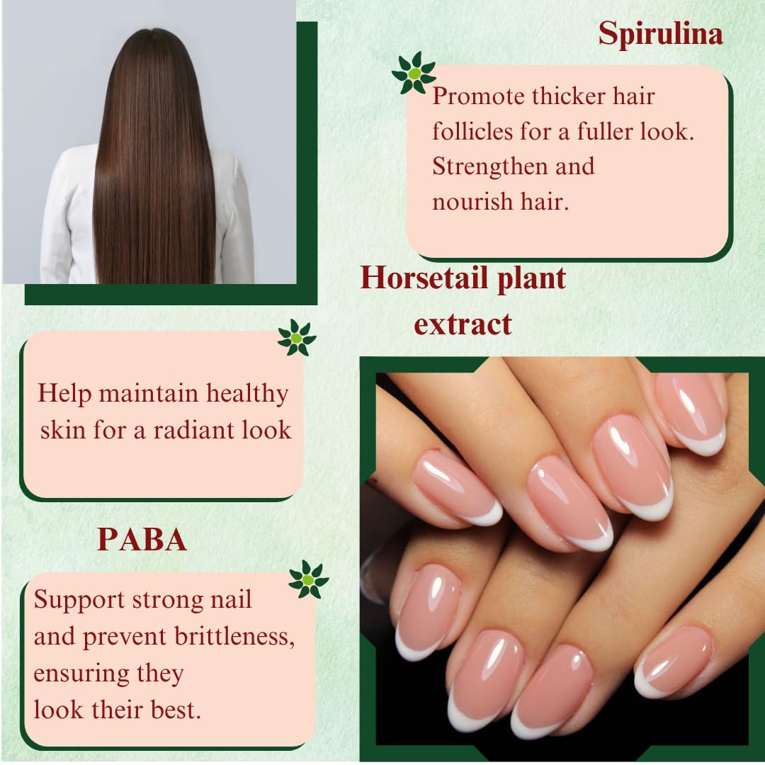 Dr's Nature & Nutrition Hair, Skin & Nail Plus Vitamin Supplement with Biotin 5000mcg, Bamboo Extract, Collagen Support - Extra Strength Beauty Supplement for Men and Women - 60 Capsules Dr's Nature & NutritionAu supplements