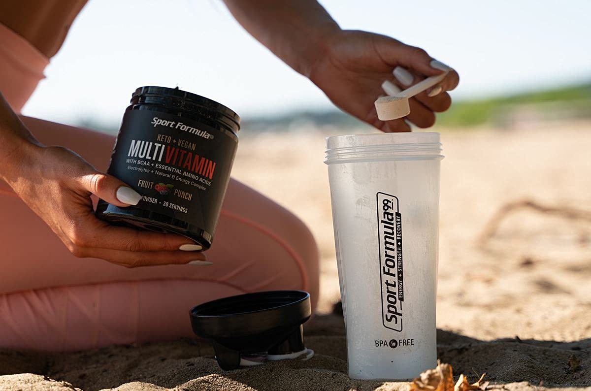 Sport Formula 99 Multivitamin Powder - Drink Mix for Men Women BCAA Amino Acids Won’t Upset Your Stomach - Keto Vegan Multivitamin Fruit Punch - Electrolytes Super B Complex Digestive Enzyme Sport Formula 99Au supplements