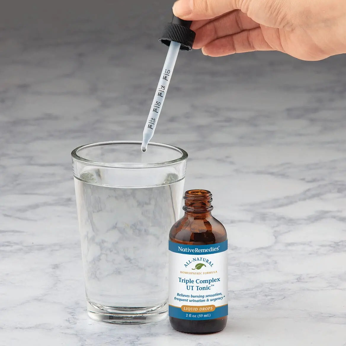 Native Remedies Triple Complex UT Tonic - Natural Homeopathic Formula to Relieve Bladder Irritation, Burning Sensation, Frequent Urination and Urgency - 59 mL Native RemediesAu supplements