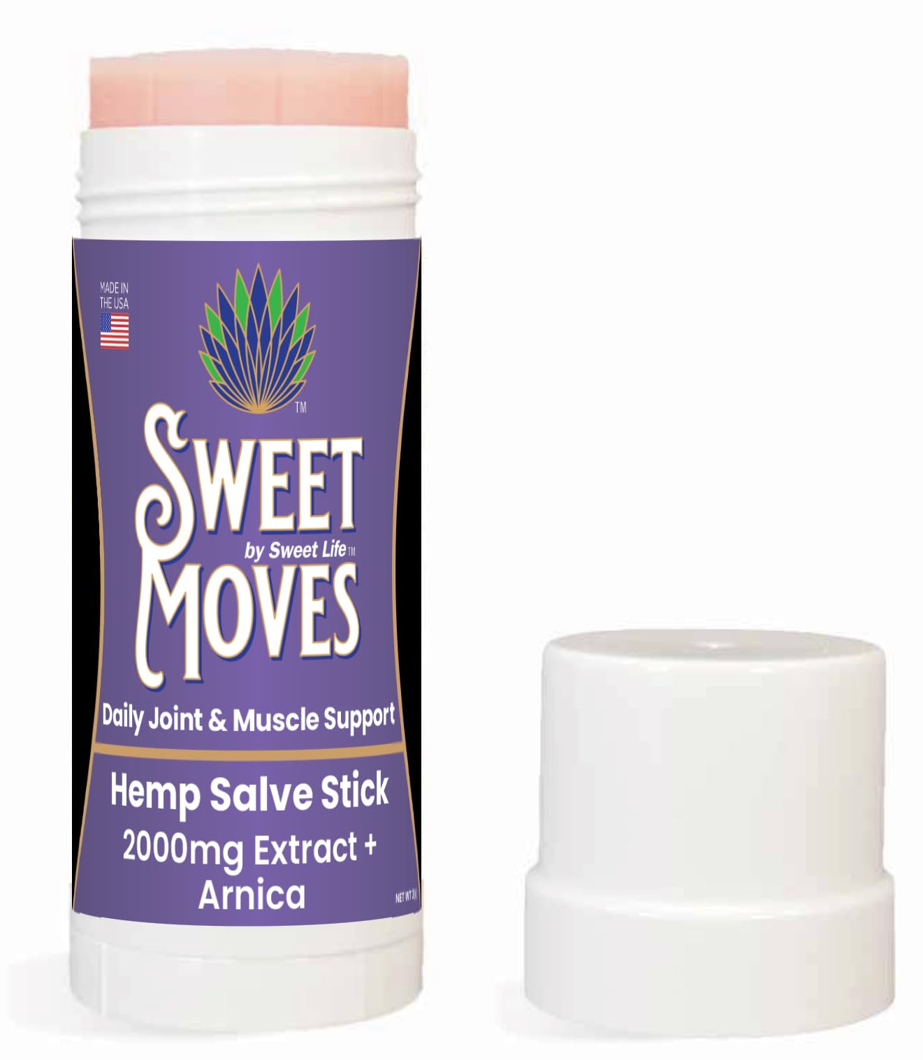 Sweet Life | Hemp Salve Stick | 2000mg | Small Business | Organic | Body Balm | Muscle Comfort Sweet LifeAu supplements