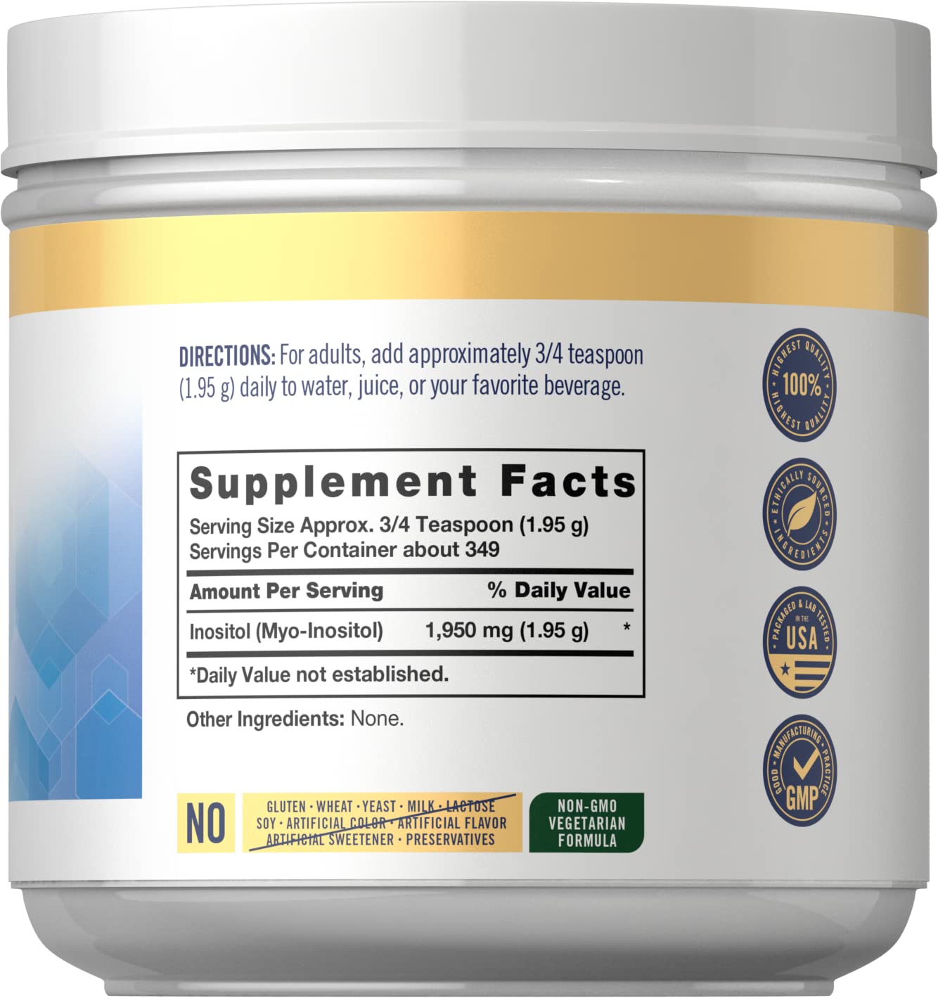 Carlyle Myo-Inositol Powder Supplement | 1.5 lbs | Naturally Occuring Compound CarlyleUS supplements