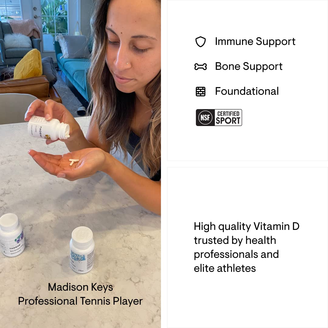 THORNE Vitamin D-5000 - Vitamin D3 Supplement - Support Healthy Bones, Teeth THORNEUS supplements