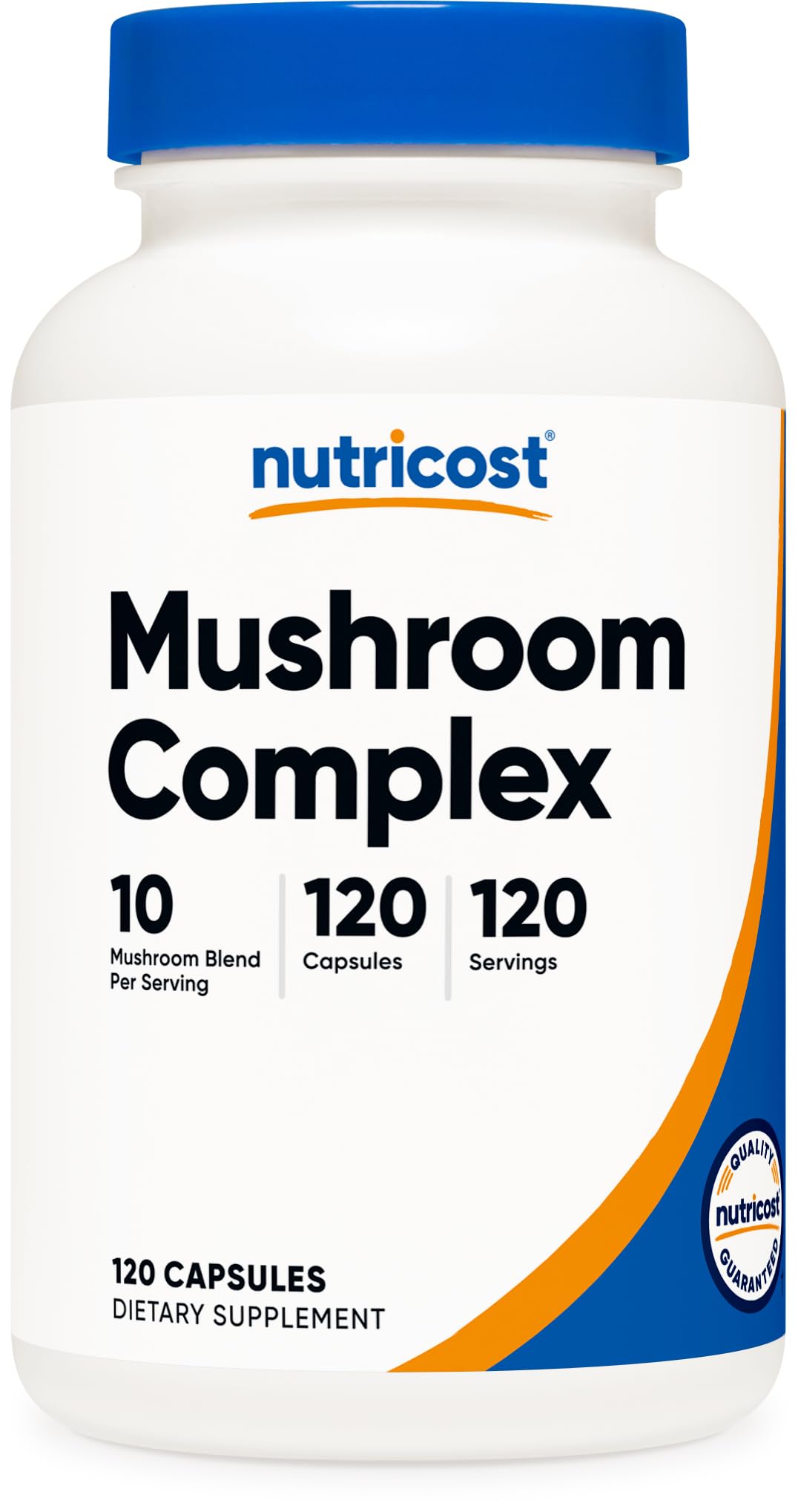 Nutricost Mushroom Complex Supplement, 120 Capsules - 10 Mushroom Blend (with Reishi, Maitake, Shiitake, Lion's Mane, and More) - Non-GMO and Gluten Free NutricostAu supplements