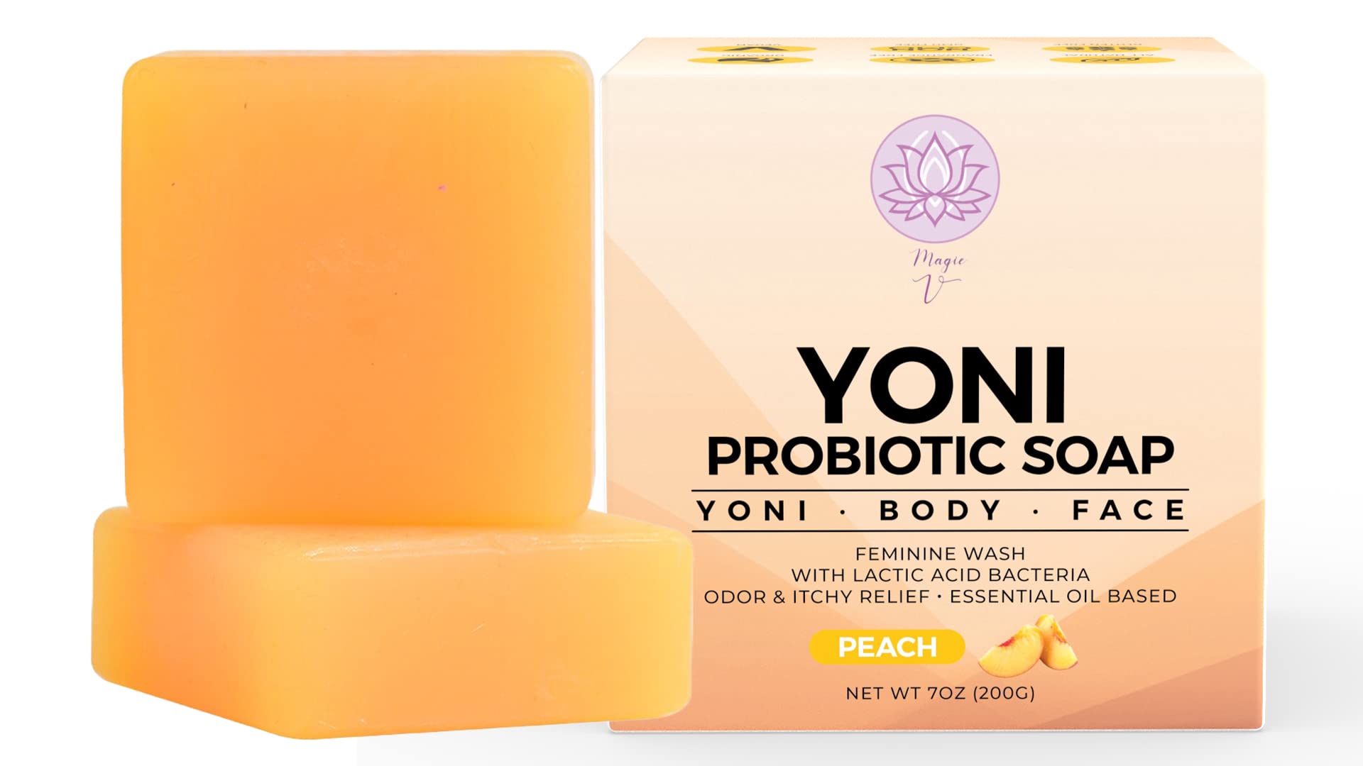 Magic V Steam Probiotic 2 Yoni Soap Bars Feminine Wash and Vaginal Wash Vaginal Odor Eliminator PH Magic V SteamAu supplements