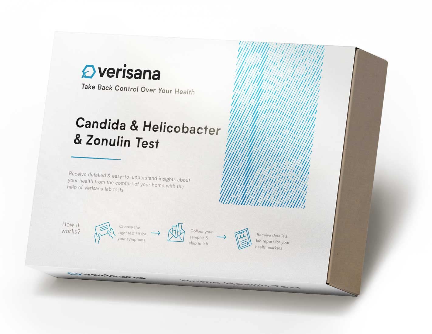 Candida & Helicobacter & Zonulin Test – Lab Testing Kit for Diagnosing Candida, H Pylori and Zonulin VerisanaAu supplements