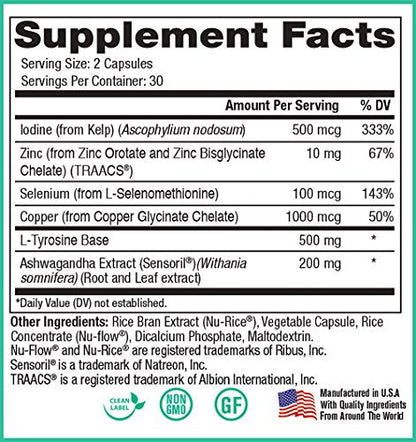 Peak Pure & Natural Thyroid Support Thyroid Supplement and Metabolism Booster to Support Peak Pure & NaturalUS supplements