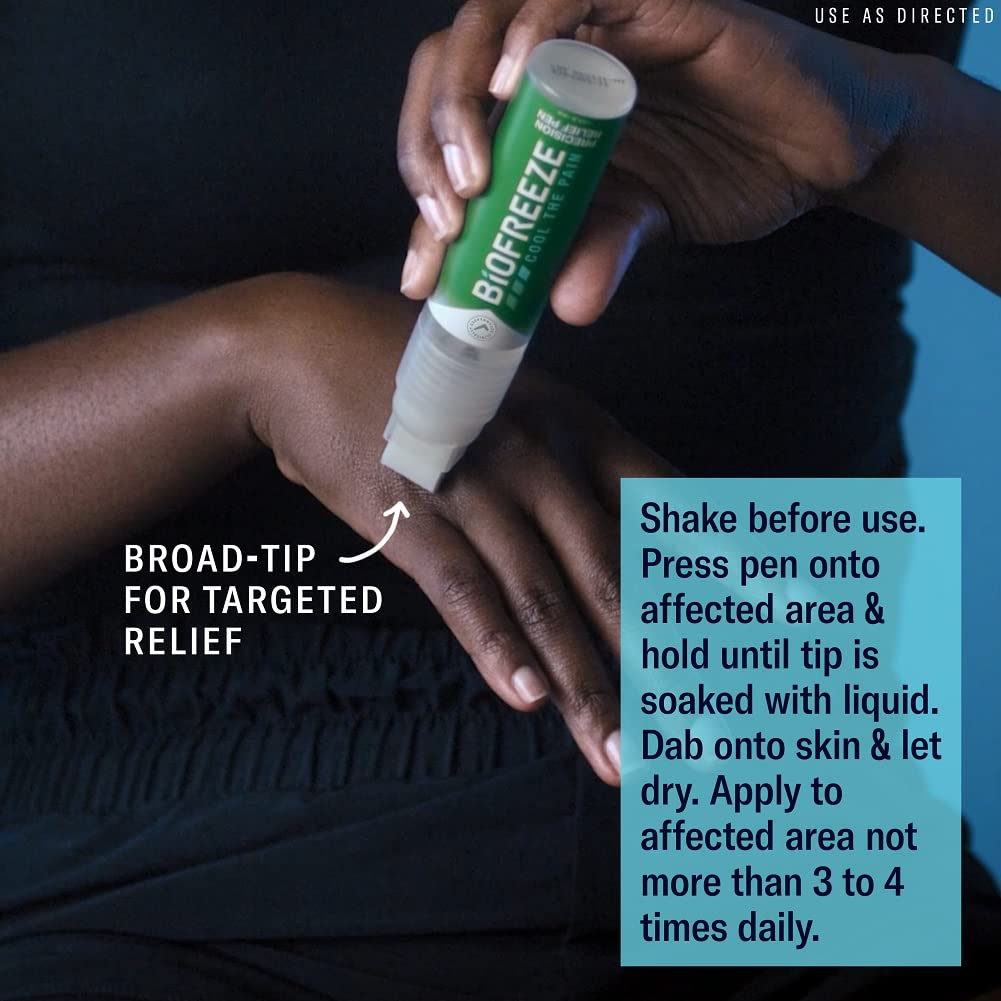 Biofreeze Precision Pain Relief Pen, Arthritis Pain Reliever, Mess-Free Cooling Joint Pain Relief, Menthol Pain Relief Liquid 1.15 Fl Oz BiofreezeAu supplements