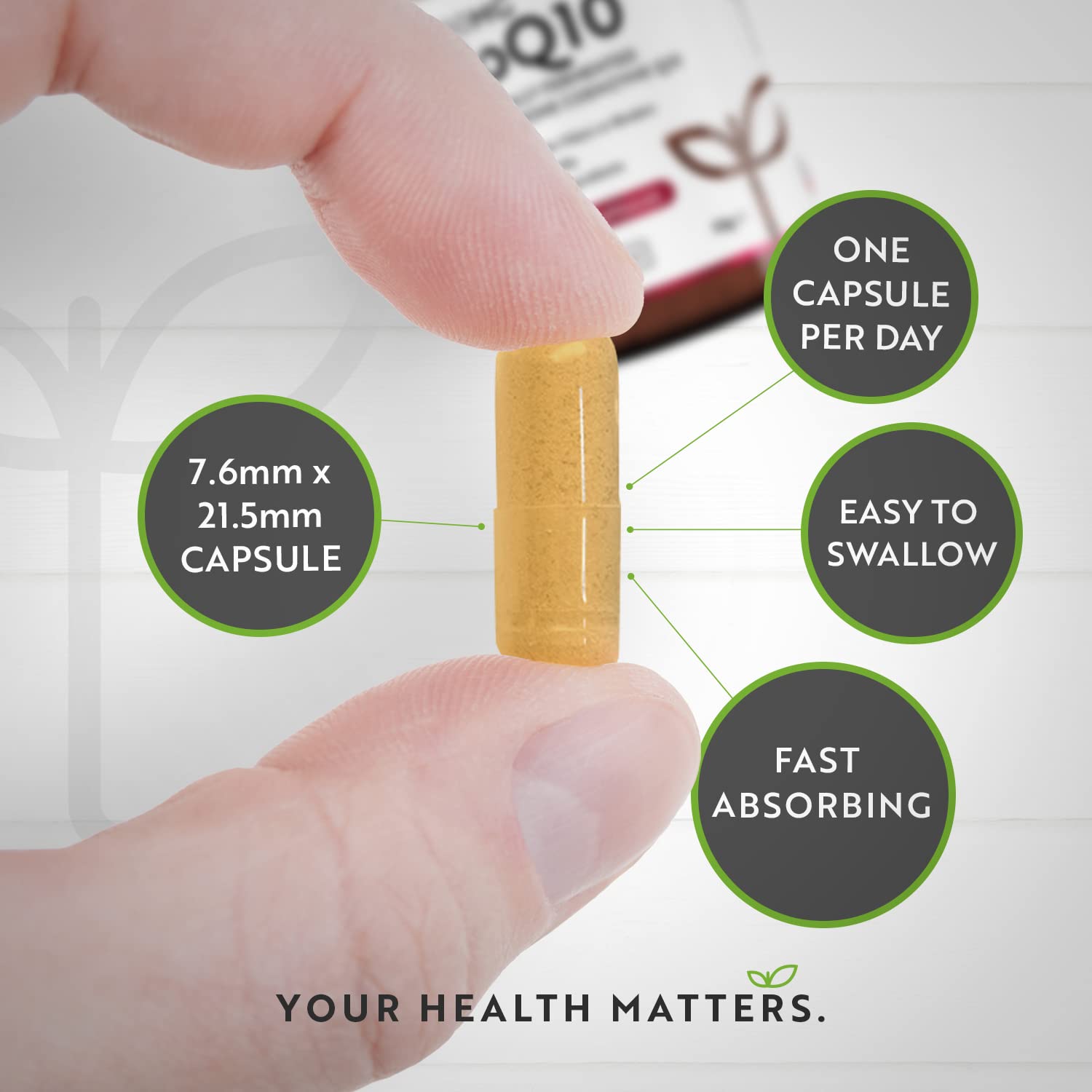 CoQ10 200mg - 120 Vegan Capsules of High Strength Co Enzyme Q10 (4 Months Supply) NutravitaUS supplements