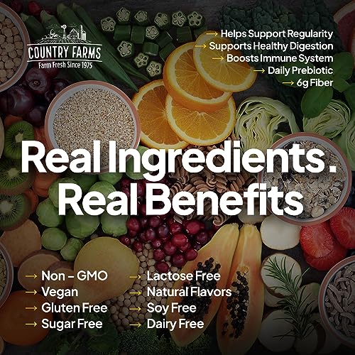 Country Farms Fiber Care Prebiotic Gummies, 6g of Fiber Per Serving, FOS from Beets Country FarmsAu supplements