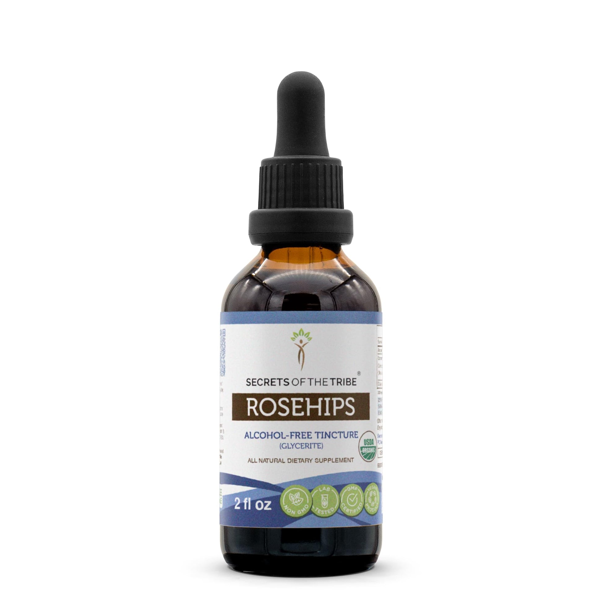 Secrets of the Tribe Rosehips USDA Organic | Alcohol-Free Extract, High-Potency Herbal Drops | Made from 100% Certified Organic Rosehips (Rosa spp.) Dried Fruit (2 oz) Secrets of the TribeAu supplements