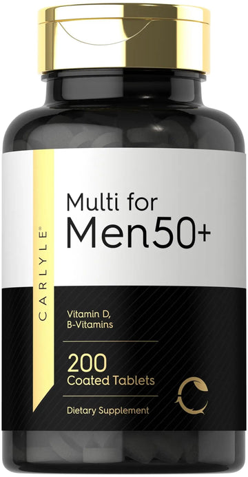 Carlyle Multivitamin for Men 50+ | 200 Count | with B Vitamins, Vitamin D, Magnesium & Zinc | Non-GMO, Gluten Free Supplement CarlyleAu supplements