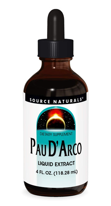Source Naturals PAU D'Arco Liquid Extract, Support Resriotory Function and the Body's Healthy Inflammatory Response* | Dietary Supplement |1 Bottle | 4 Fluid oz. Source NaturalsAu supplements