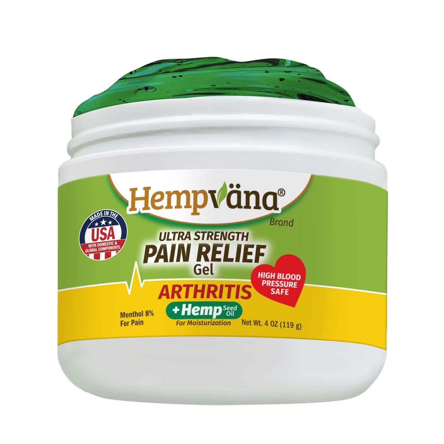 Hempvana Arthritis Pain Relief Gel, Ultra-Strength for Arthritis in Muscles & Joints. Enriched with Hemp Seed Oil, AS SEEN ON TV. Non-Greasy. Targeted Long-Lasting Relief. Works Fast, 3 Oz. HempvanaAu supplements