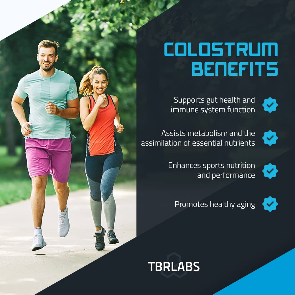 TBR Labs Pure Bovine Colostrum 180 Capsules - Antibiotic and Hormone Free - USA Source TBR LabsUS supplements