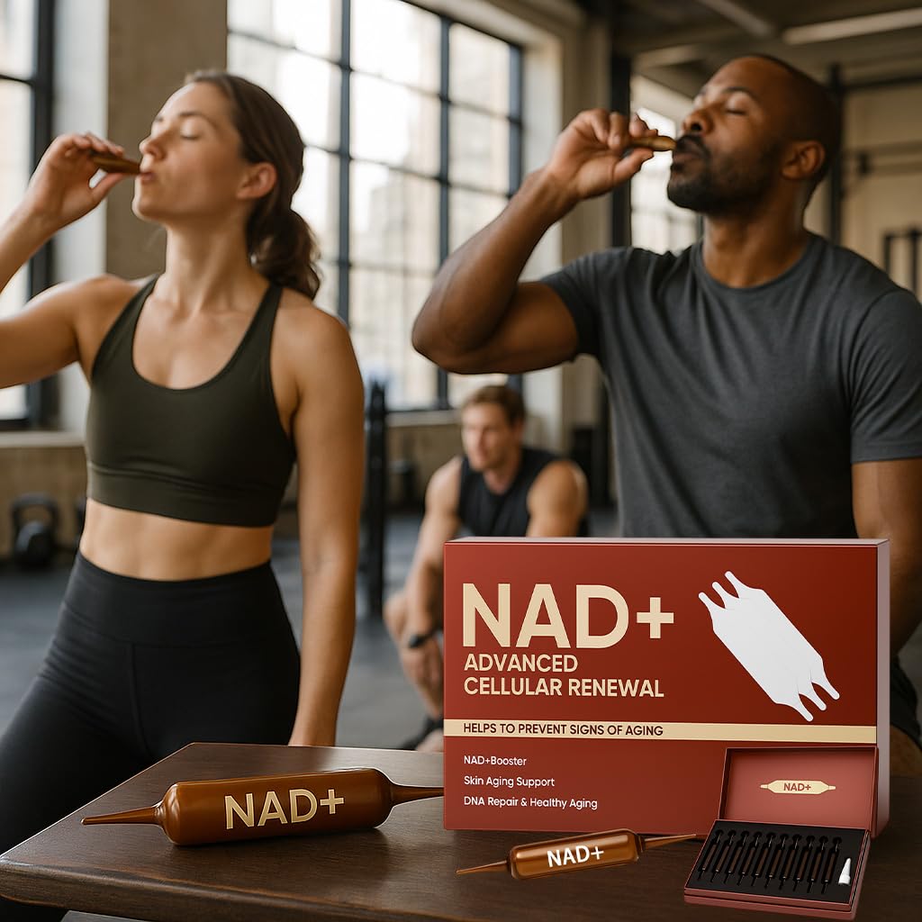 NAD Advanced Cellular Renewal - 1200mg NAD Supplement for Skin Aging Support Energy & Focus - 10 Vials (1) ARSYCHLLAu supplements