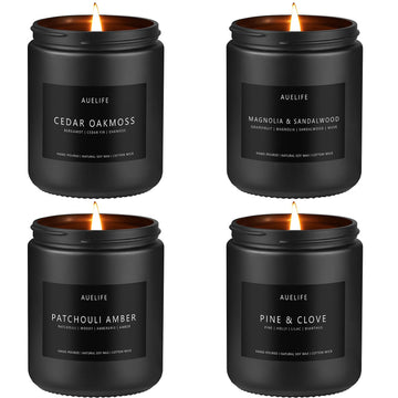 Scented Candles Set | Men Candles Set, Candles for Men Scented Candles for Home - 4 Pack Candles Scents AuelifeAu supplements