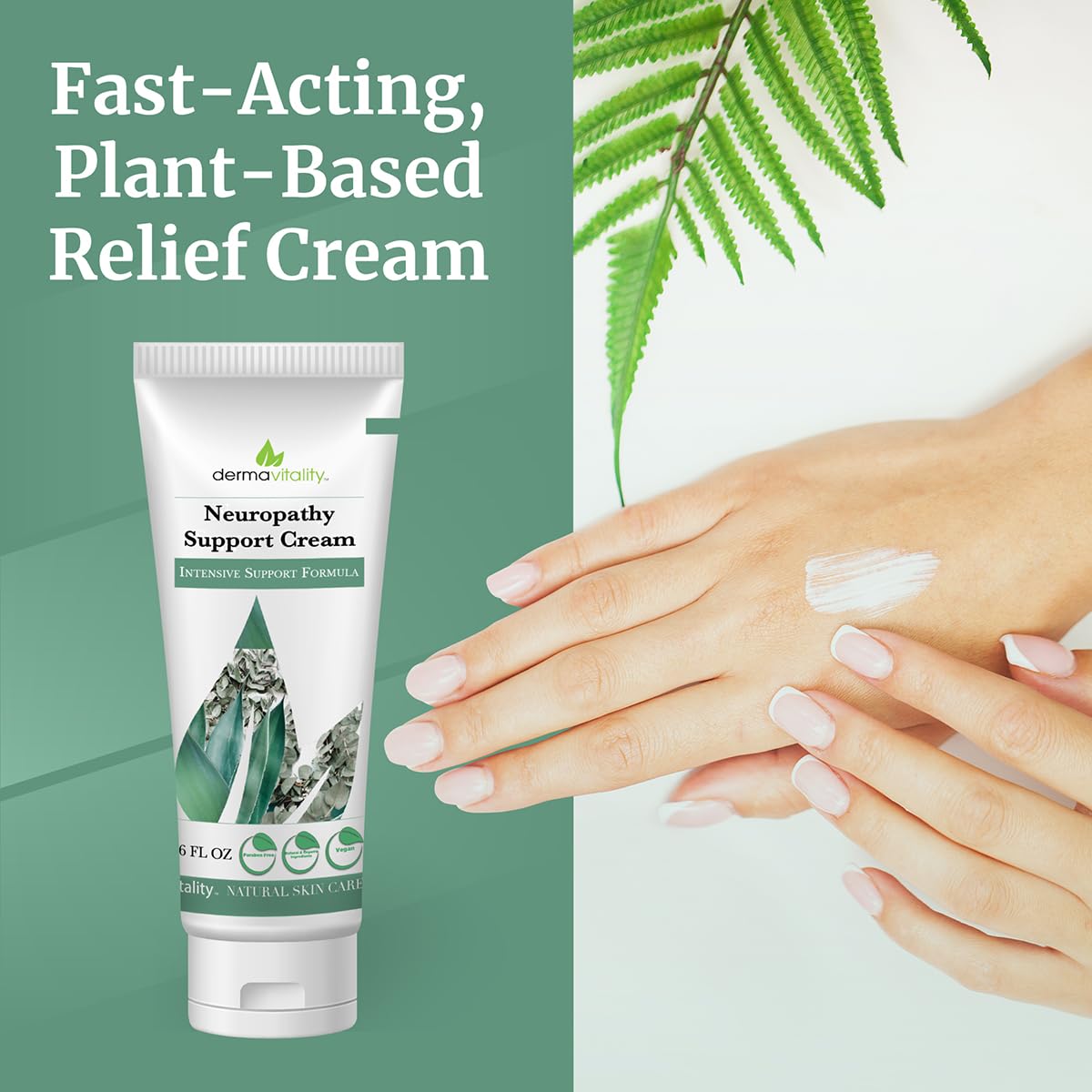 UltimateVitality Neuropathy Support Cream – Natural Organic Cream for Feet, Hands, Legs, Toes Includes Arnica, Capsicum Frutescens Fruit Extract, Peppermint a Ginger - 6 Ounces UltimateVitalityAu supplements