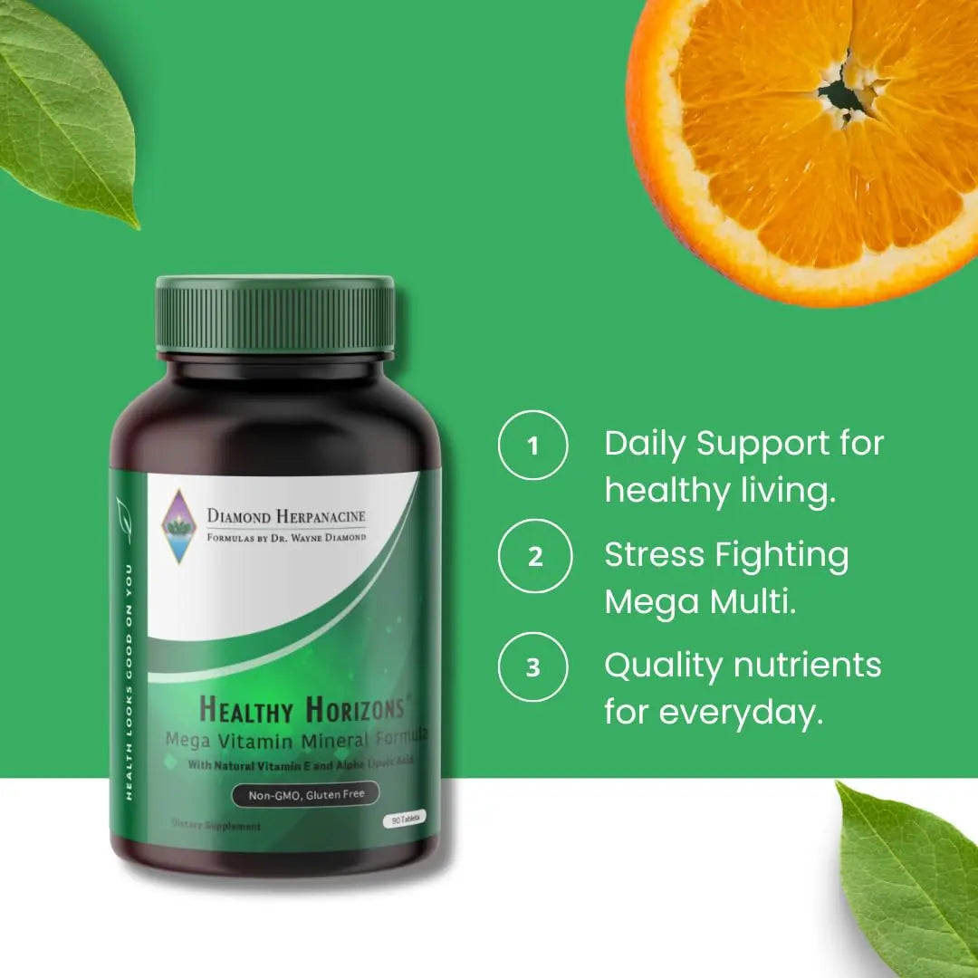 Herpanacine Diamond Healthy Horizons Multivitamin - Natural Multivitamin to Support Stress Relief and Provide Essential Nutrients HerpanacineAu supplements