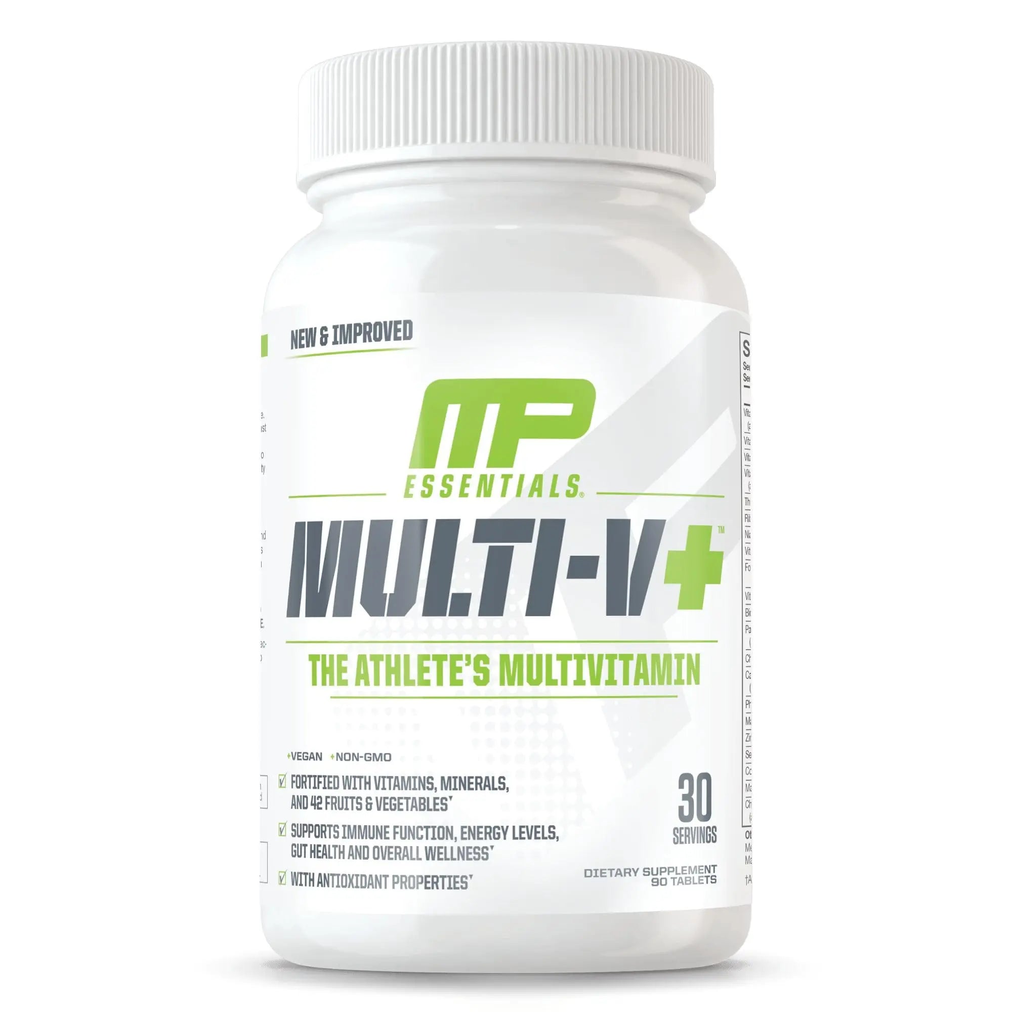 Muscle Pharm Essentials Multi-V+, The Athlete's Multi-Vitamin, Enhanced Energy, Performance & Immune Health, Daily Multivitamin for Men & Women Muscle PharmAu supplements