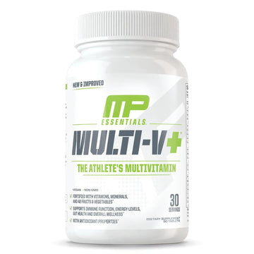 Muscle Pharm Essentials Multi-V+, The Athlete's Multi-Vitamin, Enhanced Energy, Performance & Immune Health, Daily Multivitamin for Men & Women Muscle PharmAu supplements