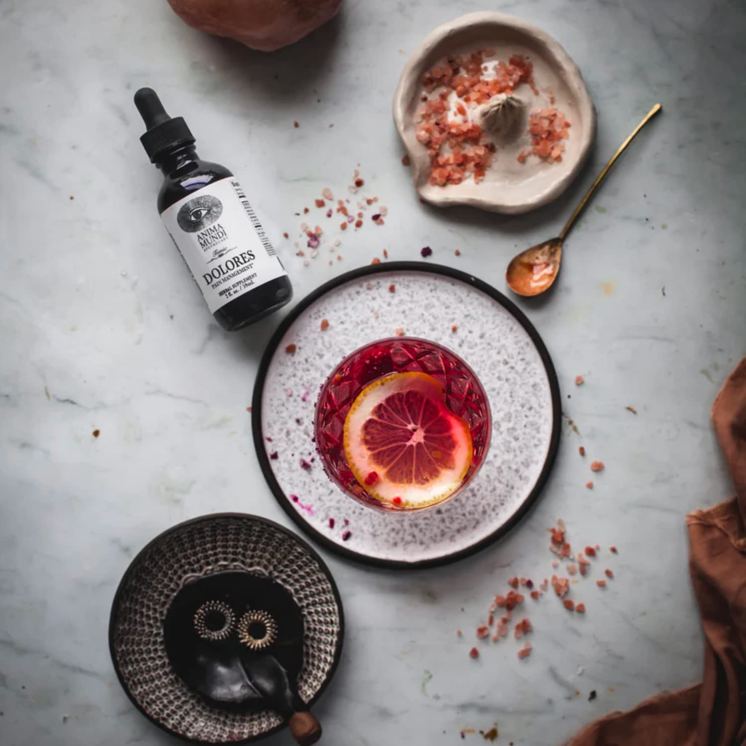 Anima Mundi Apothecary Dolores Tonic - Herbal Pain Management Supplement - Liquid Drops for Pain Management Support (2oz / 59ml) Anima Mundi ApothecaryAu supplements