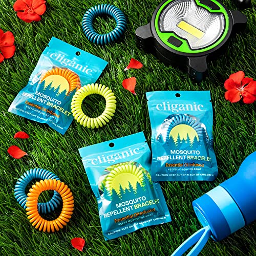 Cliganic 50 Pack Mosquito Repellent Bracelets, DEET-Free Bands, Individu CliganicAu supplements