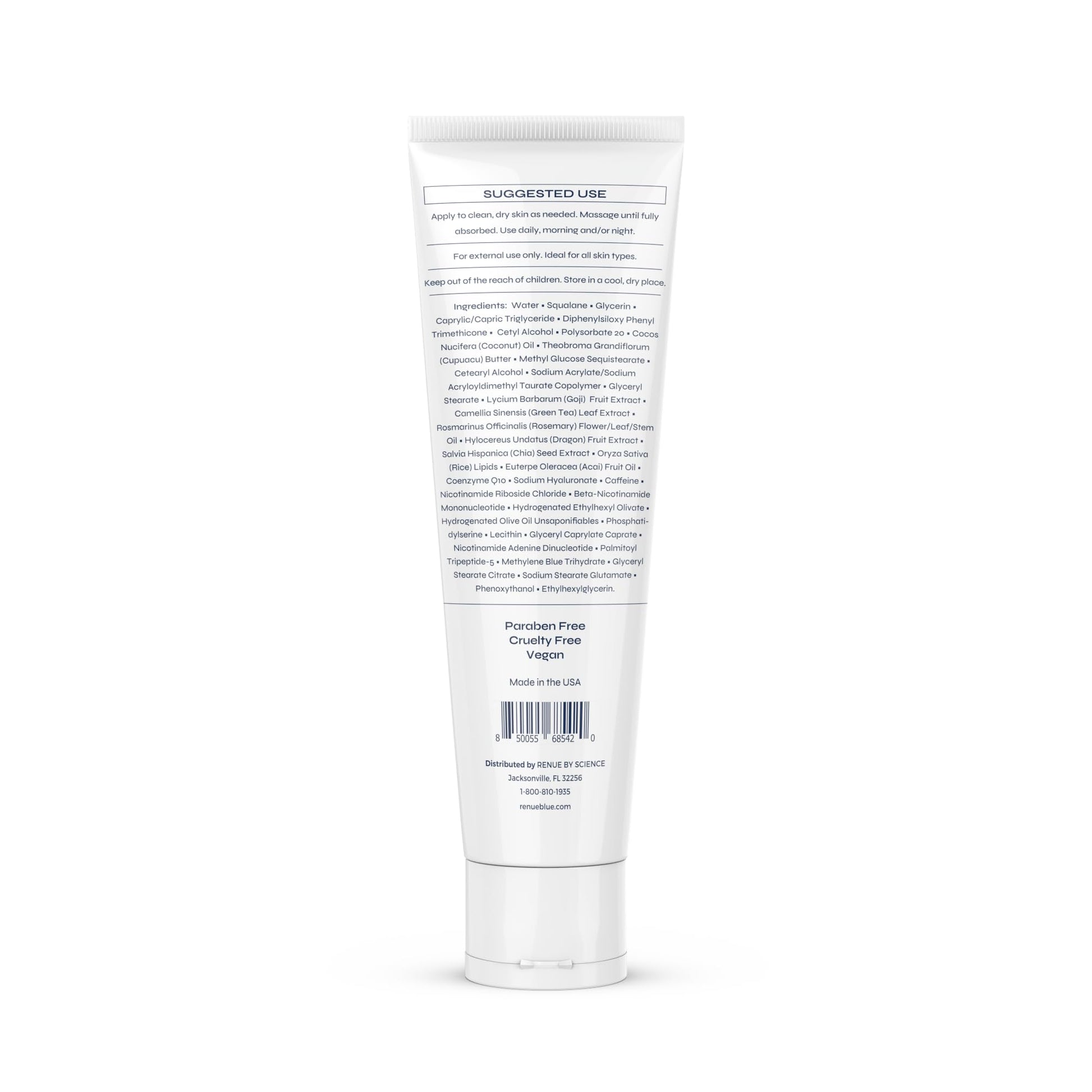 Renue Blue Methylene Blue Moisturizing Body Cream – Liposomal NAD+ Complex with Antioxidants, Peptides, and Botanical Extracts for Hydrated, Healthier‑Looking Skin Renue By ScienceUS supplements