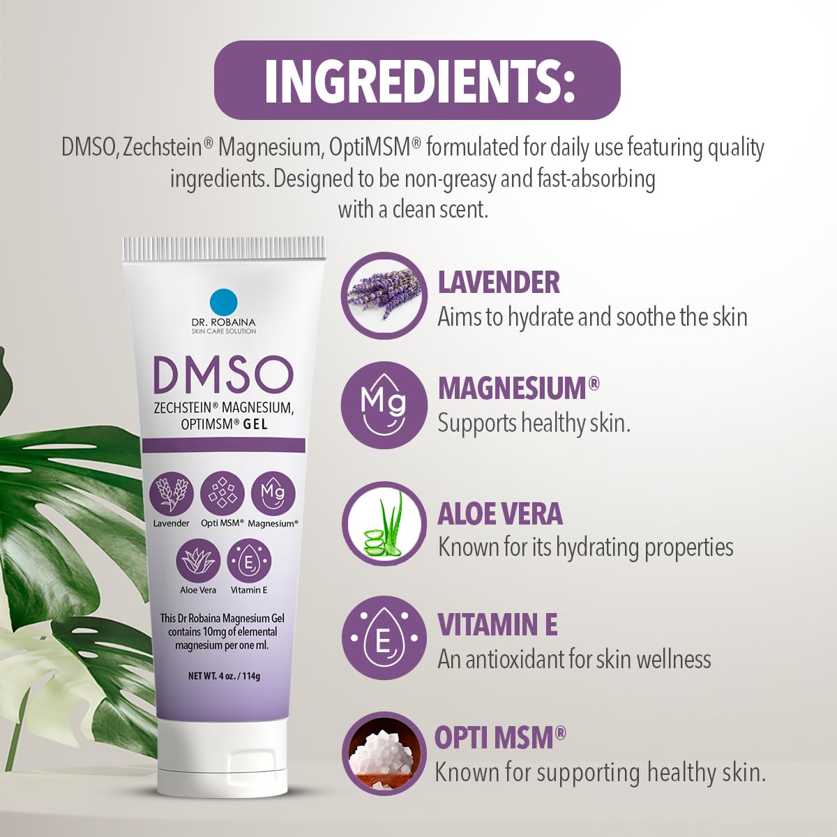 Dr. Robaina DMSO Lavender Gel Dr. RobainaAu supplements