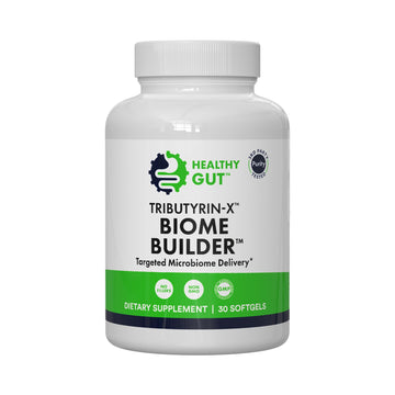 Healthy Gut Tributyrin-X | Most Bioavailable Butyrate Postbiotic for Gut Health & Leaky Gut Support | 99% Pure w/Zero Odor | 30 Softgels Healthy GutAu supplements