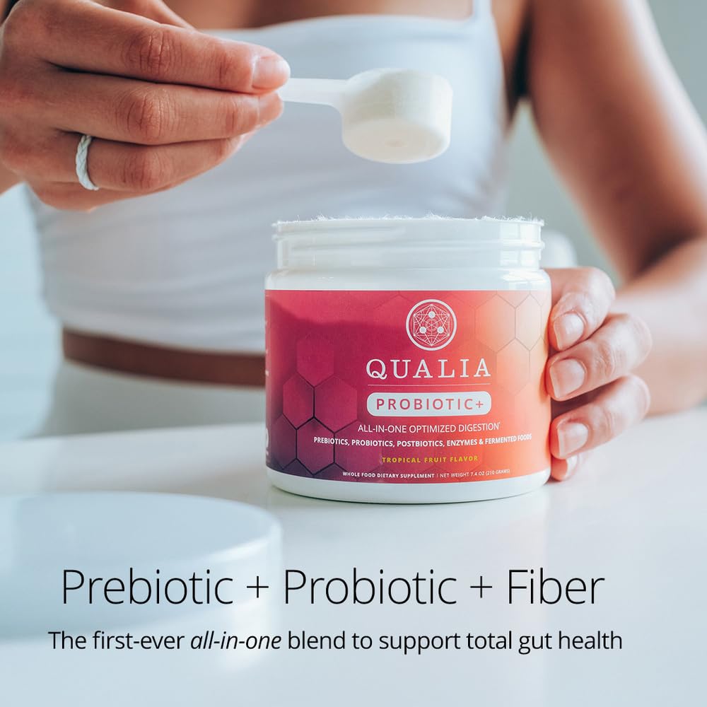 Qualia Probiotic - 28 Science-Backed Spore Probiotics, Prebiotics, and Postbiotics. Total Gut Support. Soothes Digestive discomfort. Ethically sourced. Promotes Akkermansia Growth. 1 Month Supply QUALIA LIFE SCIENCESAu supplements