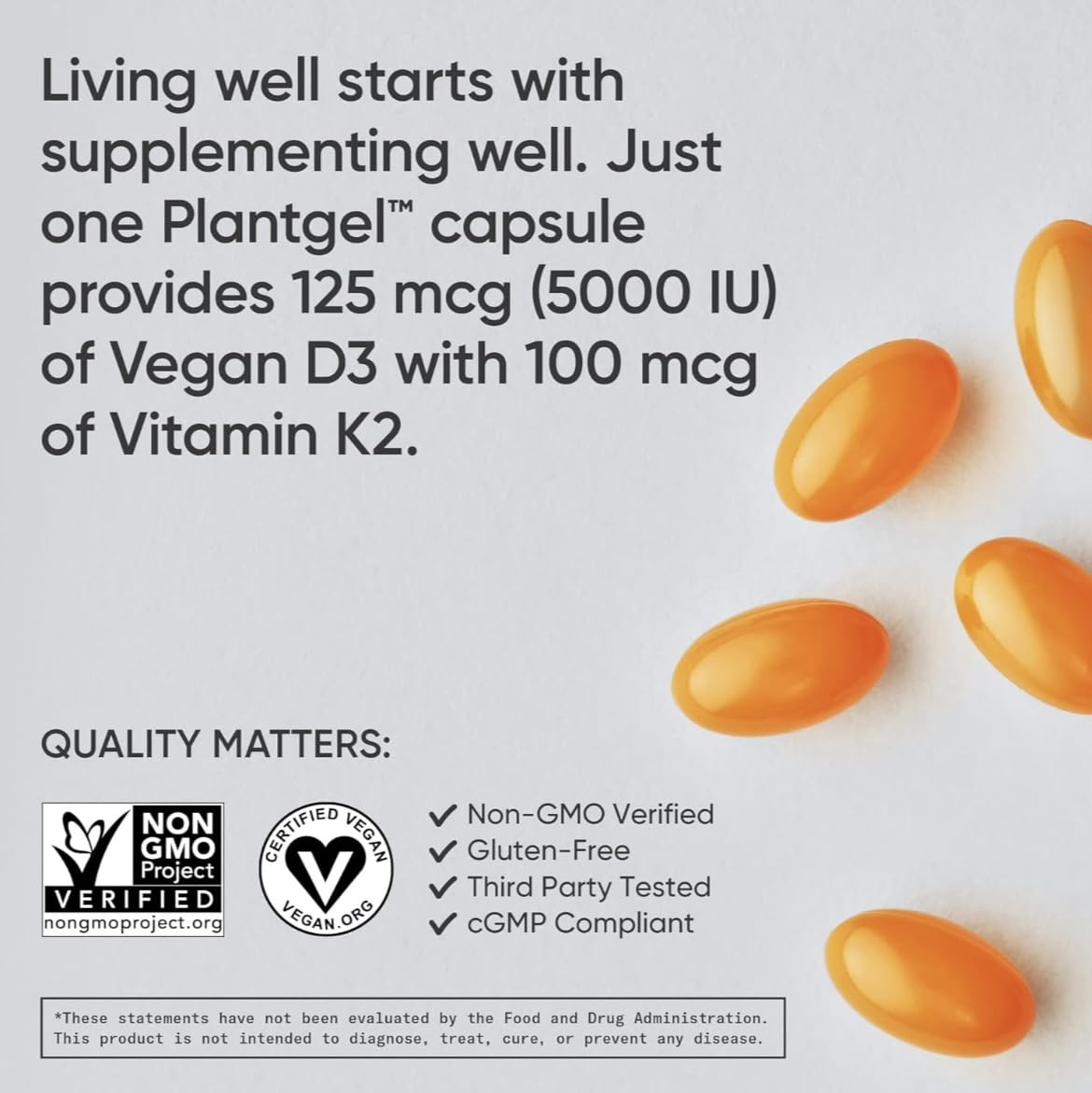 (Pack of 1) 160 Vegan Certified, Non GMO Liquid Softgels rozzunSports Research Vitamin Rozzun Creative VisionUS supplements